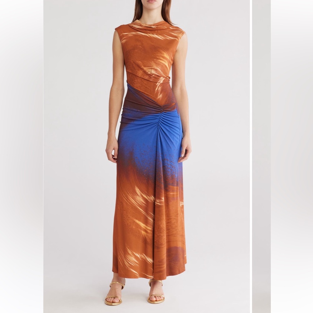 SIMKHAI
Acacia Midi Dress In Sierra Print - XS